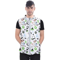 Giant Panda Bear Pattern Men s Puffer Vest by Jancukart