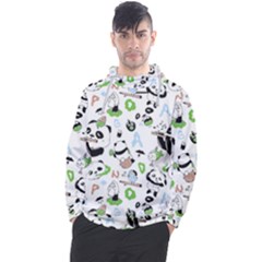 Giant Panda Bear Pattern Men s Pullover Hoodie by Jancukart