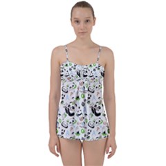 Giant Panda Bear Pattern Babydoll Tankini Set by Jancukart