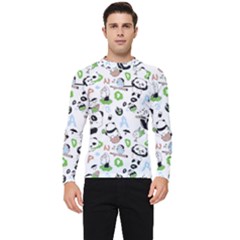 Giant Panda Bear Pattern Men s Long Sleeve Rash Guard by Jancukart