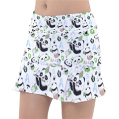 Giant Panda Bear Pattern Classic Tennis Skirt