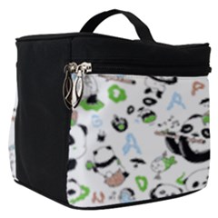 Giant Panda Bear Pattern Make Up Travel Bag (small)