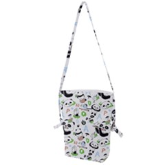 Giant Panda Bear Pattern Folding Shoulder Bag by Jancukart