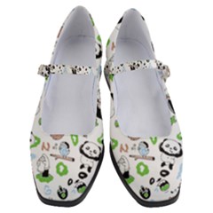 Giant Panda Bear Pattern Women s Mary Jane Shoes by Jancukart