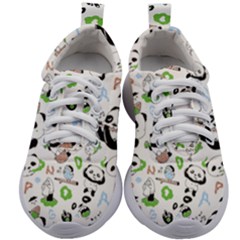 Giant Panda Bear Pattern Kids Athletic Shoes