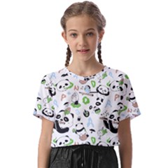 Giant Panda Bear Pattern Kids  Basic Tee