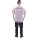 Square Purple Pattern Bead Purple Keffiyeh Purple Geometric Headdress Angle Violet Rectangle Men s Short Sleeve Shirt View2