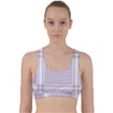 Square Purple Pattern Bead Purple Keffiyeh Purple Geometric Headdress Angle Violet Rectangle Back Weave Sports Bra View1