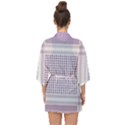 Square Purple Pattern Bead Purple Keffiyeh Purple Geometric Headdress Angle Violet Rectangle Half Sleeve Chiffon Kimono View2