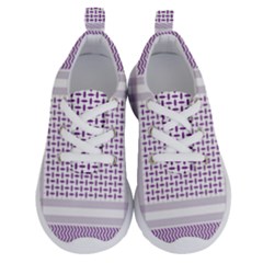 Square Purple Pattern Bead Purple Keffiyeh Purple Geometric Headdress Angle Violet Rectangle Running Shoes by Jancukart