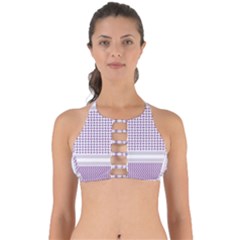 Square Purple Pattern Bead Purple Keffiyeh Purple Geometric Headdress Angle Violet Rectangle Perfectly Cut Out Bikini Top by Jancukart