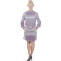 Square Purple Pattern Bead Purple Keffiyeh Purple Geometric Headdress Angle Violet Rectangle Open Neck Shift Dress View2