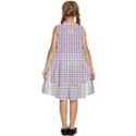 Square Purple Pattern Bead Purple Keffiyeh Purple Geometric Headdress Angle Violet Rectangle Kids  Frill Swing Dress View4