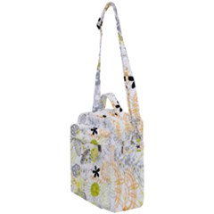 Doodle Flowers Hand Drawing Pattern Crossbody Day Bag