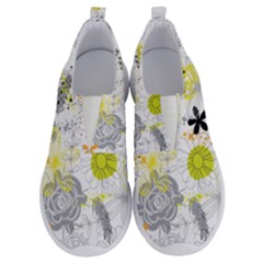 Doodle Flowers Hand Drawing Pattern No Lace Lightweight Shoes