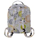 Doodle Flowers Hand Drawing Pattern Flap Pocket Backpack (Large) View3