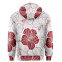 Red Hibiscus Flowers Art Men s Zipper Hoodie View2