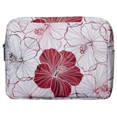 Red Hibiscus Flowers Art Make Up Pouch (large) by Jancukart