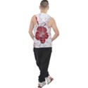 Red Hibiscus Flowers Art Men s Sleeveless Hoodie View2