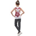 Red Hibiscus Flowers Art Kids  Sleeveless Hoodie View2