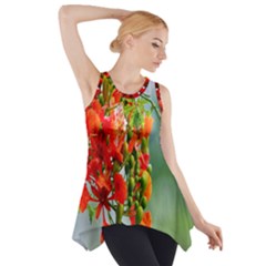 Gathering Sping Flowers  Side Drop Tank Tunic by artworkshop