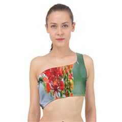 Gathering Sping Flowers  Spliced Up Bikini Top  by artworkshop