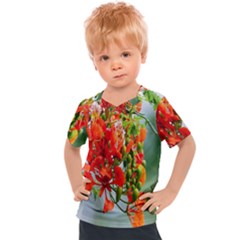 Gathering Sping Flowers  Kids  Sports Tee