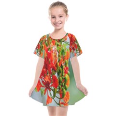 Gathering Sping Flowers  Kids  Smock Dress by artworkshop