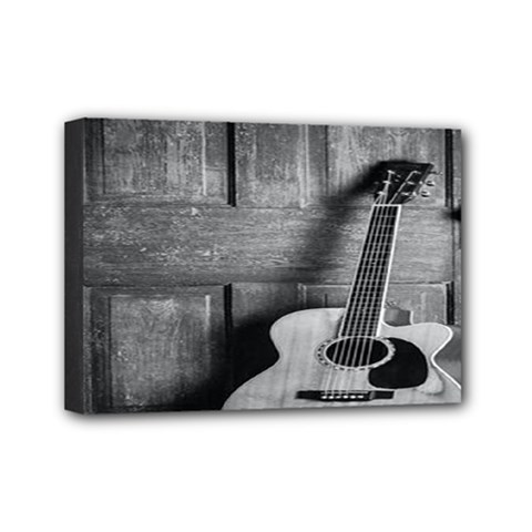 Acoustic Guitar Mini Canvas 7  X 5  (stretched)