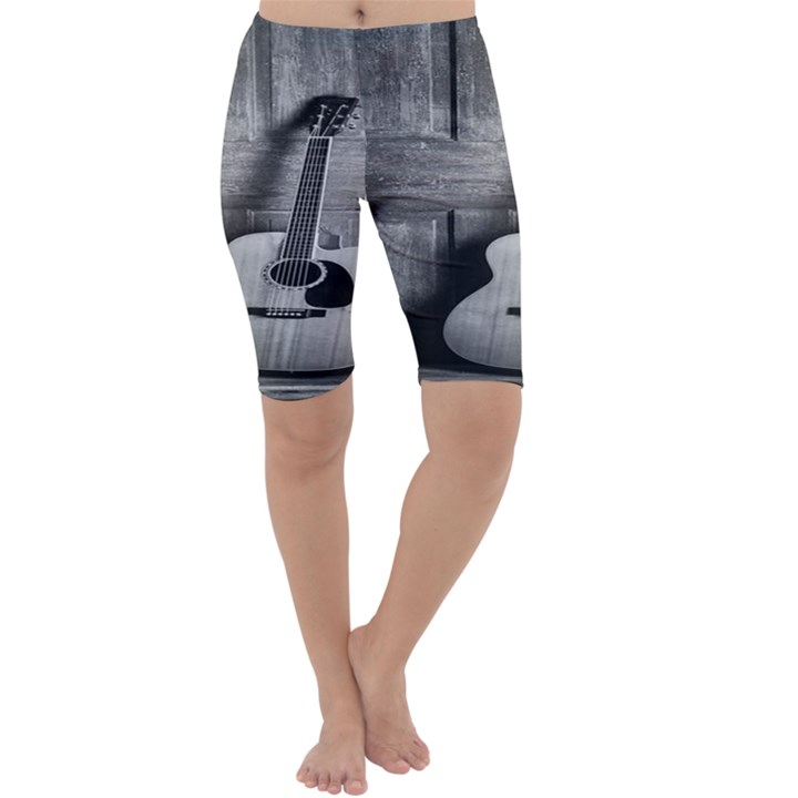 Acoustic Guitar Cropped Leggings 