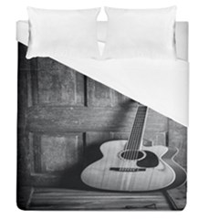 Acoustic Guitar Duvet Cover (queen Size) by artworkshop