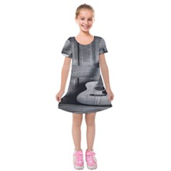 Acoustic Guitar Kids  Short Sleeve Velvet Dress by artworkshop