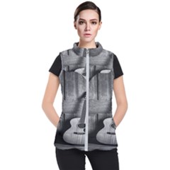 Acoustic Guitar Women s Puffer Vest by artworkshop