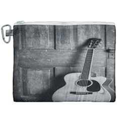 Acoustic Guitar Canvas Cosmetic Bag (xxl) by artworkshop