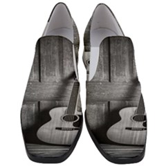 Acoustic Guitar Women Slip On Heel Loafers