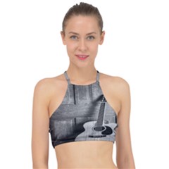 Acoustic Guitar Racer Front Bikini Top by artworkshop