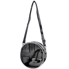 Acoustic Guitar Crossbody Circle Bag