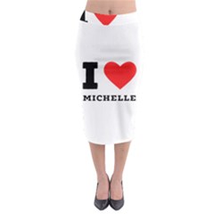 I Love Michelle Midi Pencil Skirt by ilovewhateva