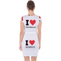 I love michelle Capsleeve Drawstring Dress  View2