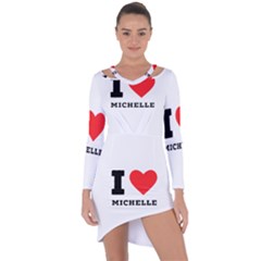 I Love Michelle Asymmetric Cut-out Shift Dress by ilovewhateva