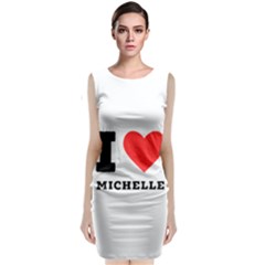 I Love Michelle Sleeveless Velvet Midi Dress by ilovewhateva