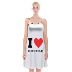 I Love Michelle Spaghetti Strap Velvet Dress by ilovewhateva