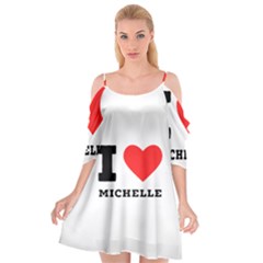 I Love Michelle Cutout Spaghetti Strap Chiffon Dress by ilovewhateva