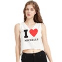 I love michelle V-Neck Cropped Tank Top View1