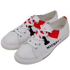 I Love Michelle Men s Low Top Canvas Sneakers by ilovewhateva