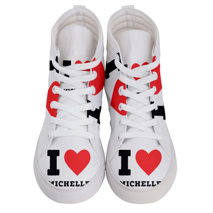 I love michelle Women s Hi-Top Skate Sneakers