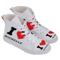 I love michelle Women s Hi-Top Skate Sneakers View3