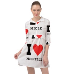 I Love Michelle Mini Skater Shirt Dress by ilovewhateva