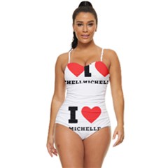 I Love Michelle Retro Full Coverage Swimsuit