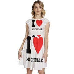 I Love Michelle Cap Sleeve High Waist Dress by ilovewhateva